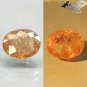 5.57 CT.Natural Oval 9.5*11 mm. Intense Lilac Yellow Brown Color Shift Axinite