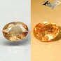 3.69 CT.Natural Oval 9*11 mm. Lilac Yellow Brown Color Shift Ferro Axinite Gems