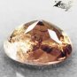 3.89 CT.Firely Natural Oval 8.5*11 mm. Color Shift Intense Salmon Yellow Axinite