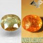 7.5 CT.Natural Oval 11*12.5 mm. Lilac Yellow Brown Color Shift Ferro Axinite Gem