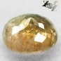 7.5 CT.Natural Oval 11*12.5 mm. Lilac Yellow Brown Color Shift Ferro Axinite Gem