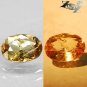 2.51 Ct.Natural Oval 8*10 mm. Color Shift Intense Yellow France Ferro Axinite