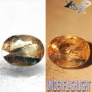 2.7 CT.Natural Oval 7.5*10 mm. Lilac Yellow Blue Color Shift Magnesio Axinite