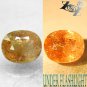 6.69 CT.Natural Oval 10*12 mm. Intense Salmon Yellow Color Shift Ferro Axinite