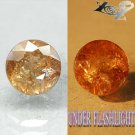 4.81 CT.Natural Round 9.5 mm. Intense Lilac Yellow Brown Color Shift Axinite Gem