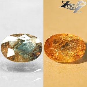 Natural Oval 7*9 mm. Color Shift Lilac Yellow Blue Magnesio Axinite 1.88 CT.Gems