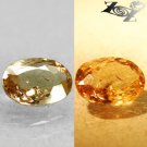 2.3 Ct.Natural Oval 8*10 mm. Color Shift Intense Salmon Yellow Ferro Axinite Gem
