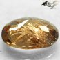 7.51 Ct.Natural Oval 12*14.5 mm. Color Shift Rich Lilac Yellow Ferro Axinite Gem