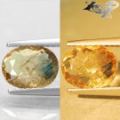 Natural Oval 7*9 mm Color Shift Rich Lilac Yellow Blue Magnesio Axinite 1.65 Ct.