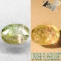2.26CT.Natural Oval 8*10mm Bi Zone Lilac Yellow Green Color Shift Epidot Axinite