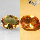 4.09 Ct.High Quality Natural Oval 10*12 mm. Color Shift Salmon Brown France Ferro Axinite