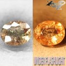 3.96 CT.Natural Oval 9*11 mm Intense Lilac Pink Yellow Color Shift Ferro Axinite