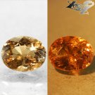 Natural Oval 6.5*8.5 mm. Color Shift Salmon Brown France Ferro Axinite 1.86 Ct.