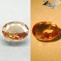 6.67 Ct.VVS Natural Oval 12*14 mm Color Shift Intense Salmon Brown Ferro Axinite