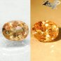 4.06 CT.Natural Oval 8.5*11 mm. Color Shift Lilac Yellow Green Epidot Axinite