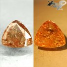 7.87 Ct.Natural Trillion 13.5 mm. Color Shift Salmon Brown France Ferro Axinite