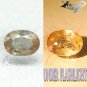 2.43 CT.Natural Oval 7*9.5 mm. Color Shift Salmon Yellow France Ferro Axinite