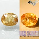 7.41 CT.Natural Oval 10*13 mm. Rainbow Spark Color Shift Lilac Yellow Axinite