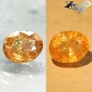 3.53 CT.Unusual Natural Oval 8*10 mm. Color Shift Yellow Green Epidot Axinite