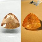 9.79 CT.Natural Trillion 14.5 mm. Color Shift Intense Lilac Yellow Ferro Axinite