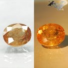 6.38 CT.Natural Oval 10.5*11 mm. Color Shift Intense Lilac Yellow Ferro Axinite