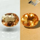 3.29 CT.Natural Oval 8*10 mm. Color Shift Intense Lilac Yellow Ferro Axinite Gem