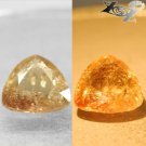 5.09 Ct.Natural Trillion 11.5 mm. Color Shift Salmon Brown France Ferro Axinite