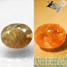 7.71 CT.Natural Oval 11*13 mm. Color Shift Lilac Yellow France Ferro Axinite Gem