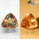 3.27 CT.Natural Trillion 9*10 mm. Color Shift Salmon Lilac Yellow Ferro Axinite