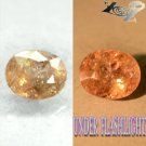 4.47 CT.Natural Oval 9*11 mm. Rainbow Spark Lilac Yellow Color Shift Axinite Gem