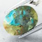 3.04 CT.COLLECTION RARE NATURAL OVAL BLUE CYRSTAL WHITE TENORITE CHRYSOCOLLA