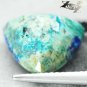7.37 CT.Natural Trillion 13mm.Azure Blue Cool Green Tenorite Azurite Chrysocolla