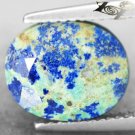 4.23 CT.Natural Oval 9.5*11 mm Blue Green Tenorite Azurite Chrysocolla 藍銅礦孔雀石 黑銅