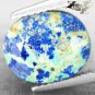 4.23 CT.Natural Oval 9.5*11 mm Blue Green Tenorite Azurite Chrysocolla &egrave;��&eacute;��&ccedil;&curren;&brvbar;&aring;&shy;�&eacute;��&ccedil;�&sup3; &eacute;&raquo;�&eacute;��