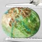3.18 CT.Natural Oval 9*11 mm. Pink Cool Green Tenorite Azurite Chrysocolla Gems