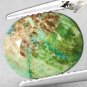3.18 CT.Natural Oval 9*11 mm. Pink Cool Green Tenorite Azurite Chrysocolla Gems