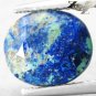 3.14 CT.Natural Oval 8*10 mm. Azure Blue Green Tenorite Azurite Chrysocolla Gems