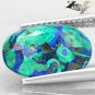 6.1 CT.Natural Oval 11*13 mm.Brown  Azure Blue Green Azurite Malachite &egrave;��&eacute;��&ccedil;&curren;&brvbar; &aring;&shy;�&eacute;��&ccedil;�&sup3;
