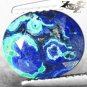 3.56 CT.Natural Oval 8.5*10 mm.Hard Azure Blue Green Madagas Azurtie Malachite