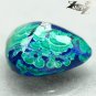 7.95 CT.Natural Trillion 13 mm. Blue Green World Map Azurite Malachite èé礦 åéç³