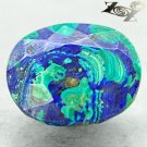 6.71 CT.Natural Oval 10.5*12.5 mm. Azure Blue Green Azurite Malachite 藍銅礦 孔雀石