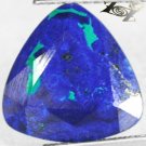 4.5 Ct.Natural Trillion 10mm Islands On Sea Pattern Madagascar Azurite Malachite