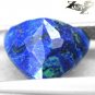 3.57 CT.Natural Trillion 10 mm. Sea Island Plant World Map Azurite Malachite Gem