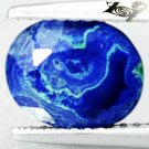 Natural Oval 7*9 mm. Azure Blue Green Vein World Map Azurite Malachite 1.99 CT.
