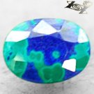 2.74 CT.Natural Oval 7.5*10 mm. Azure Blue Green World Map Azurite Malachite Gem