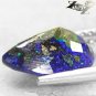 2.39 Ct.Natural Pear 8*10 mm. Sea Island World Map Pattern Azurite Malachite
