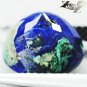 6.56 CT.Natural Round 11 mm. Sea Forest World Map Blue Green Azurite Malachite