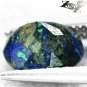 3.04 CT.Natural Oval 8*10 mm. Almost Hard Azure Blue World Map Azurite Malachite