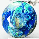 5.19 CT.Natural Round 10.5 mm. Blue Sea Green Forest World Map Azurite Malachite