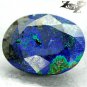 10.28 Ct.Natural Oval 13.5*17 mm. Blue Green World Map Azurite Malachite èé礦 åéç³